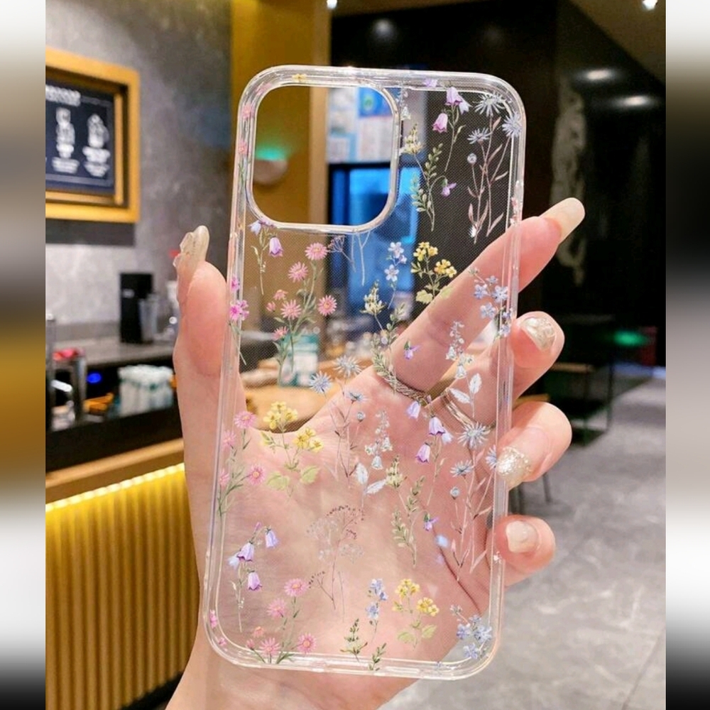 Floral Clear Phone Case